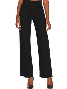 SLVRLAKE GRACE High-Rise, Wide Leg Pant in Jet Black, Size 27, Like New